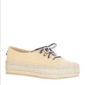 PAJAR Bora Platform Espadrille Sneaker In Beige
